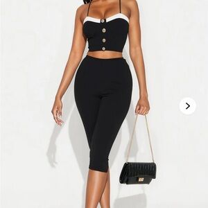 Black and White Women's Top